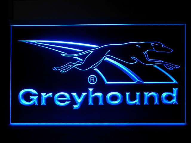 Greyhound Dog LED Light Sign